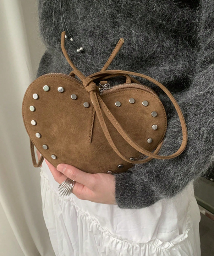 Jane Vintage Faux Suede Crossbody Bag