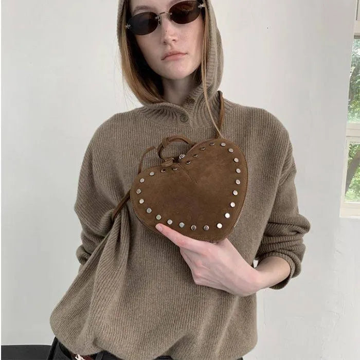 Jane Vintage Faux Suede Crossbody Bag