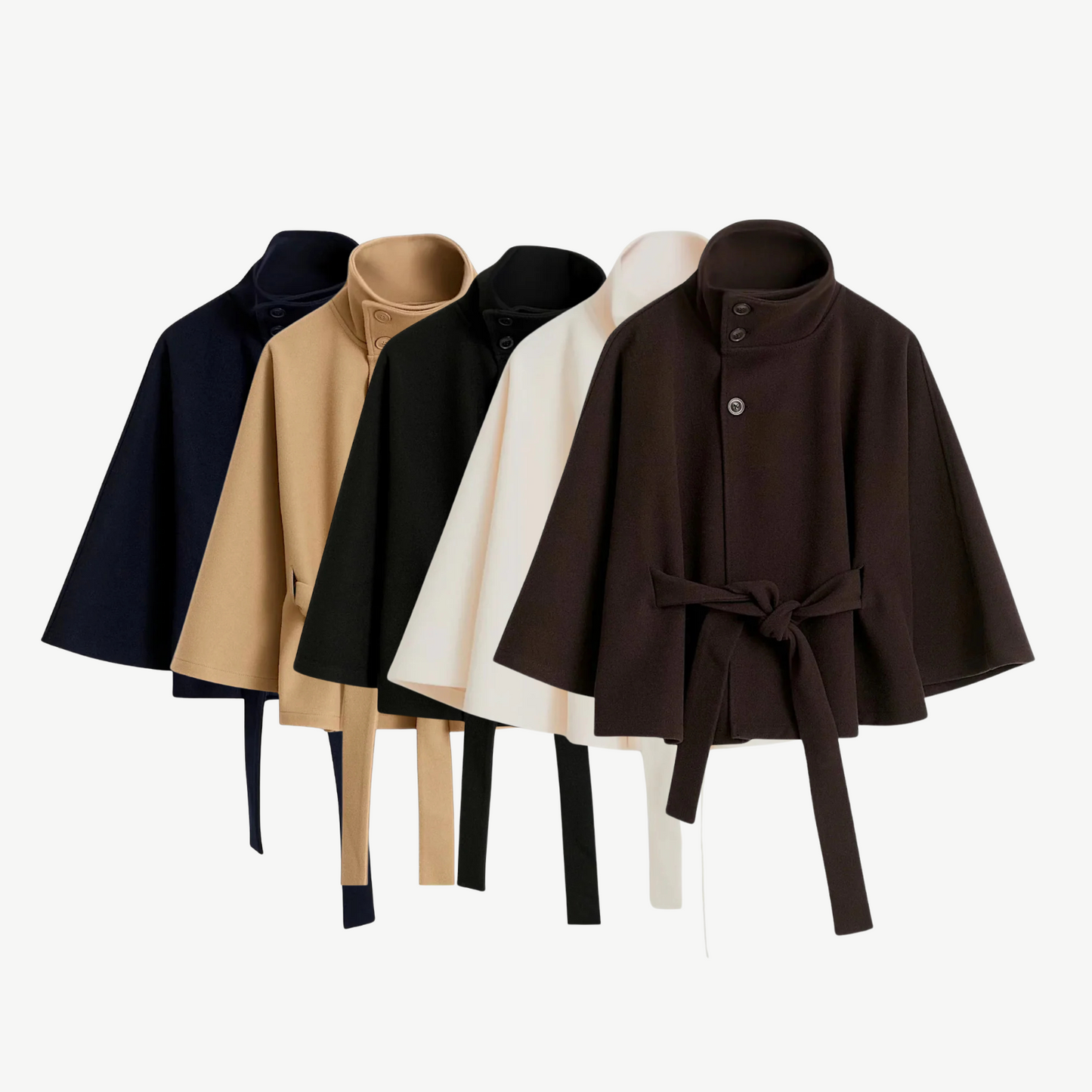 BELTED PONCHO