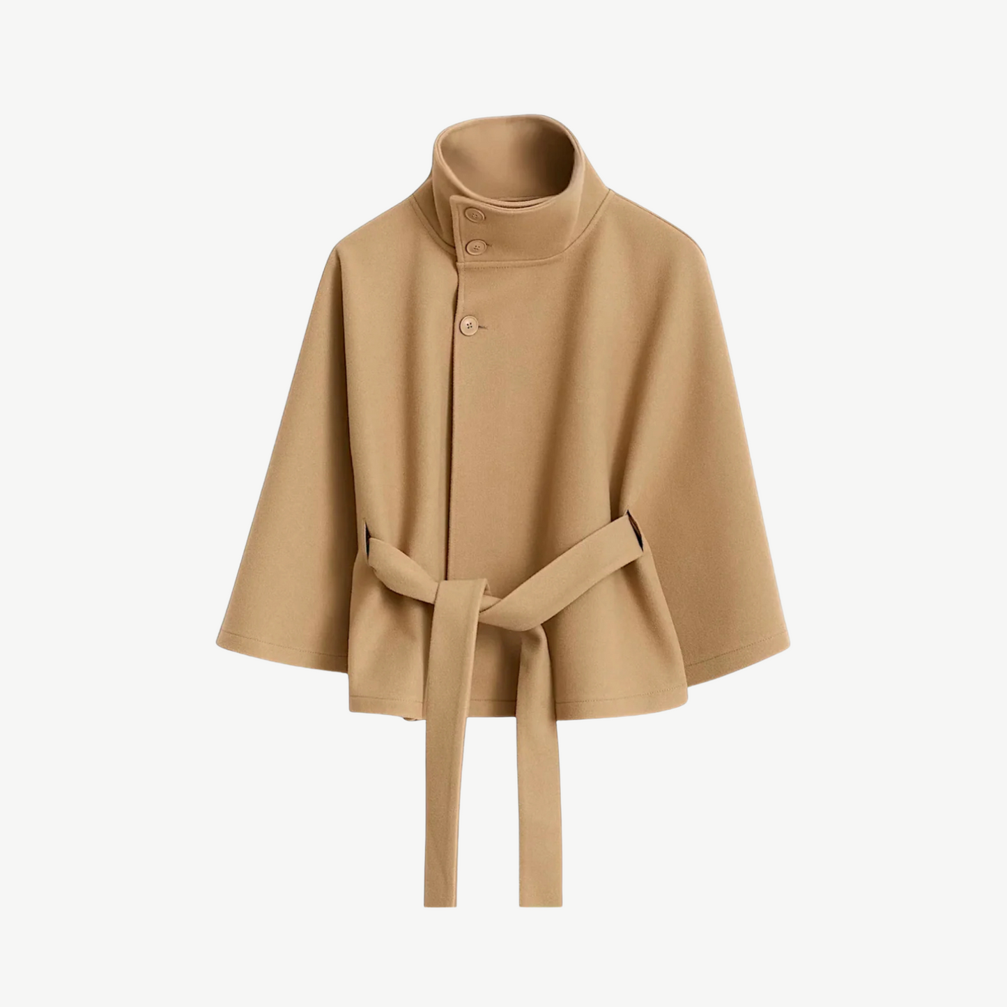 BELTED PONCHO