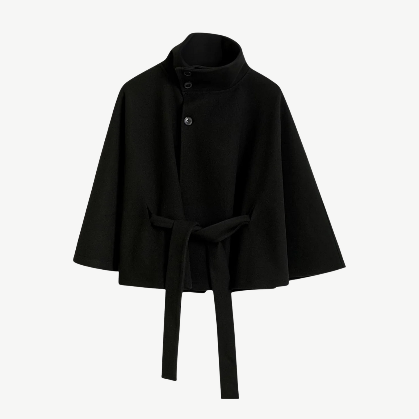 BELTED PONCHO