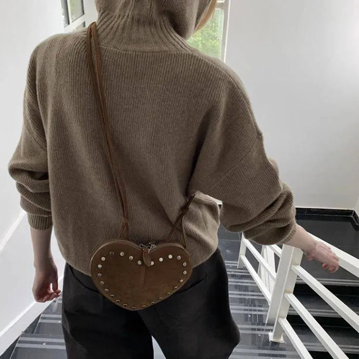Jane Vintage Faux Suede Crossbody Bag