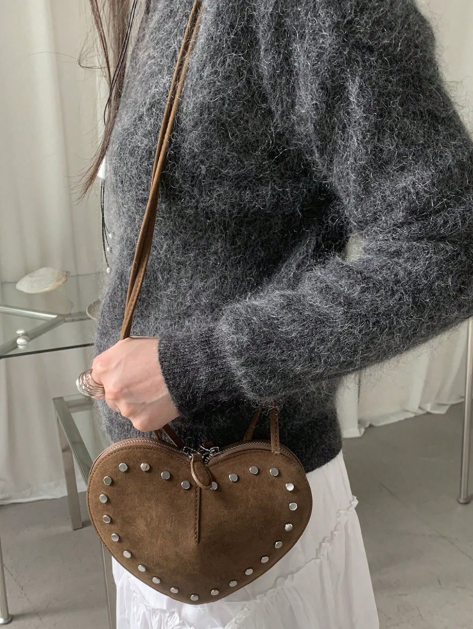 Jane Vintage Faux Suede Crossbody Bag