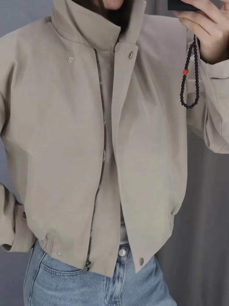 Carmen Cropped Bomber Jacket