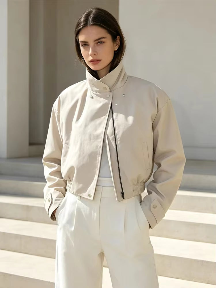 Carmen Cropped Bomber Jacket