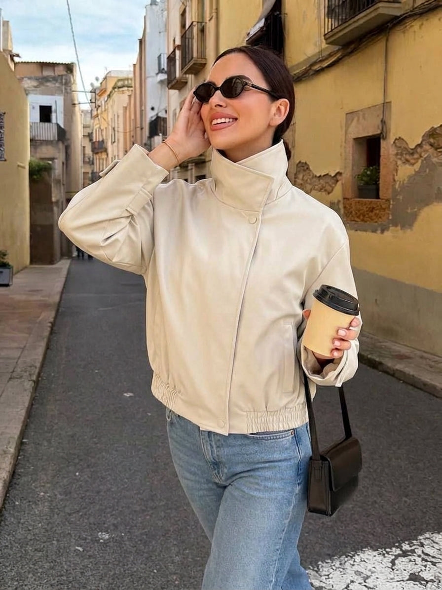 Carmen Cropped Bomber Jacket