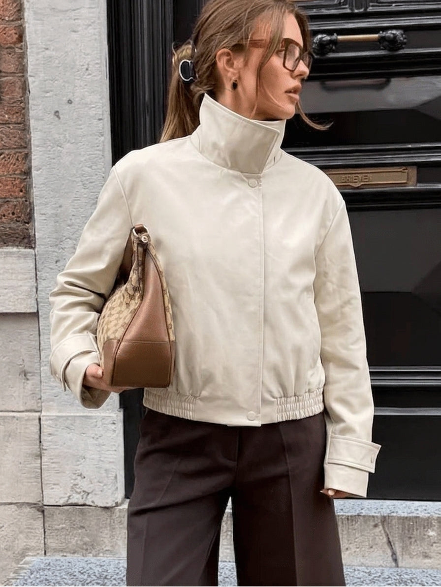 Carmen Cropped Bomber Jacket
