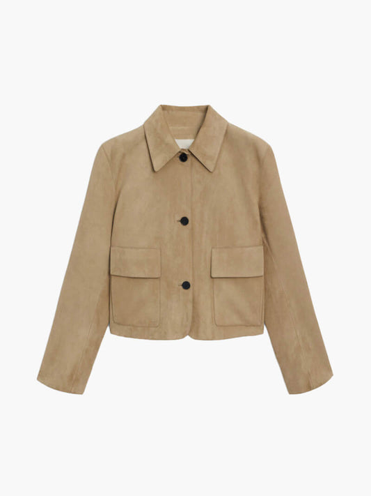 SOERA Marissa Faux Suede Jacket - jackets - Soera-Marissa-Suede-Jacket-Brown/S S