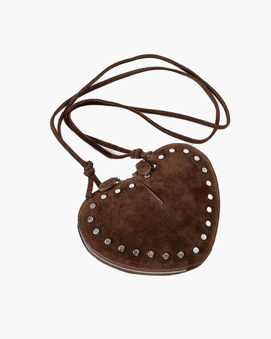 Jane Vintage Faux Suede Crossbody Bag