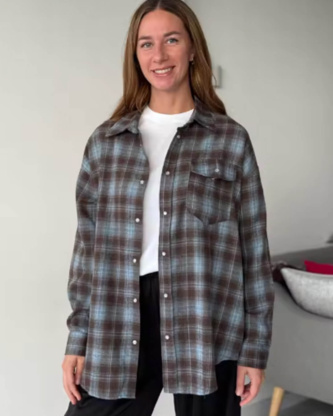 Melissa Oversized Plaid Shirt